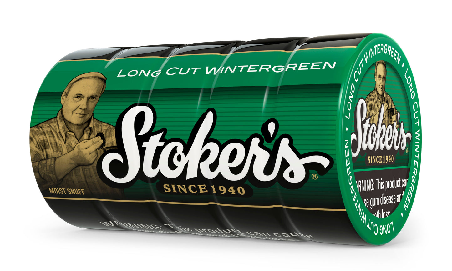 Stoker's® Moist Snuff Long Cut Wintergreen