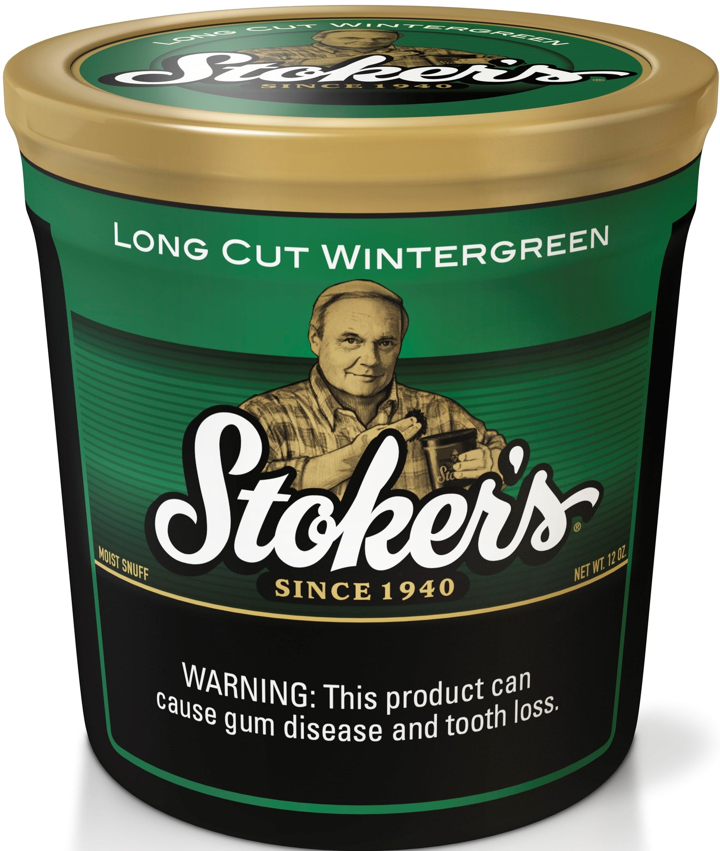Stoker's® Moist Snuff Long Cut Wintergreen